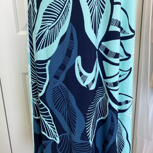NWT Chicos Midi Dress Blue Aqua Sz M - Picture 3 of 8